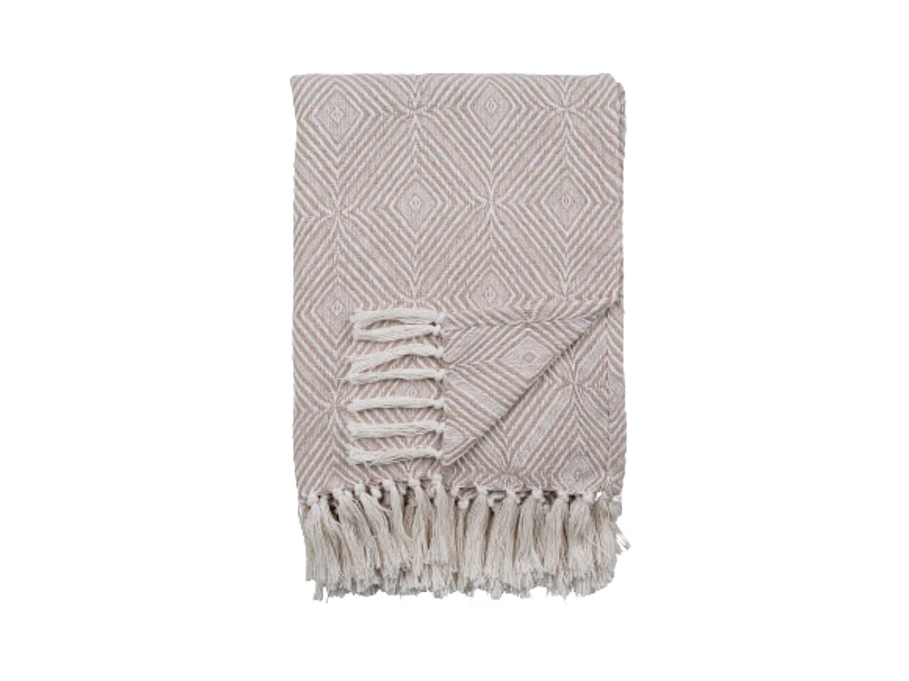 Cort II - Plaid en coton 130x160cm : Couleur - Beige
