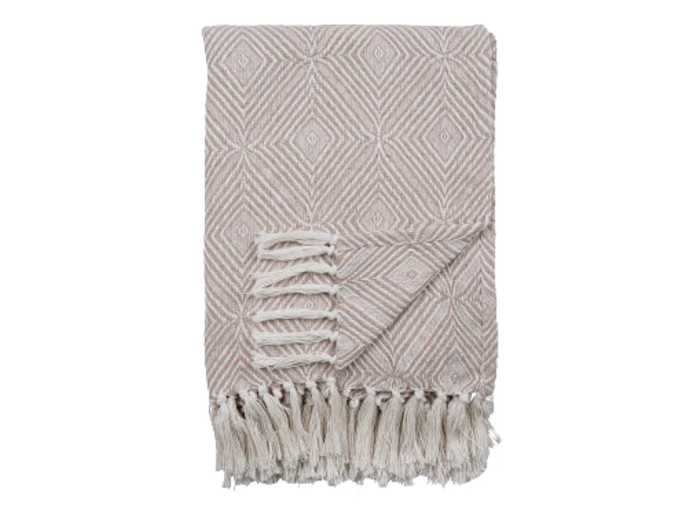 Cort II - Plaid en coton 130x160cm : Couleur - Beige