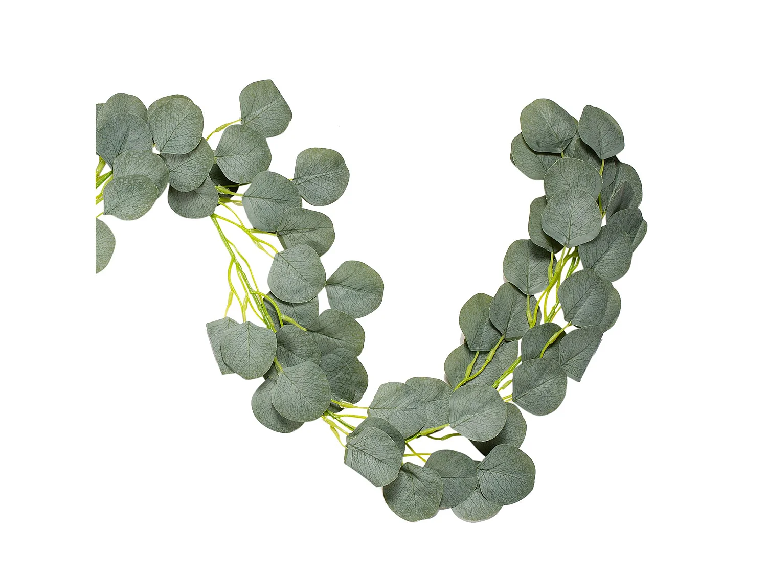 Guirlande EUKALYPTUS feuilles d'eucalyptus artificielles, fil métallique flexible