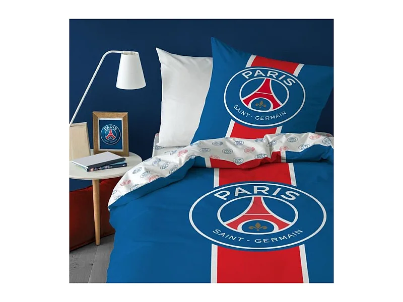Parure de couette PSG Classic - 140 x 200 cm - 100% coton 57 fils