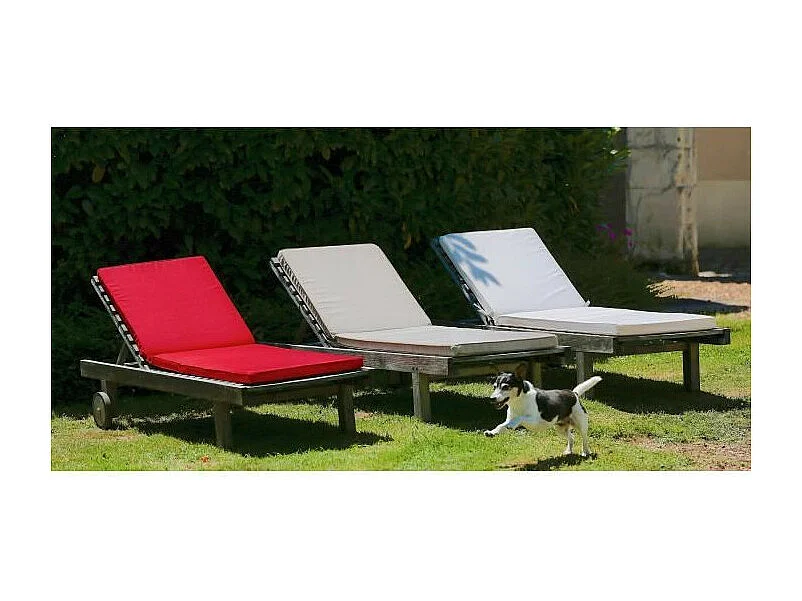 Coussin pour bain de soleil déhoussable Monte Carlo