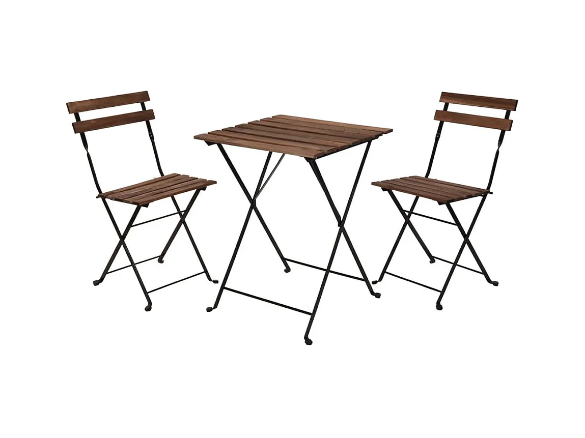 Ensemble de bistro 3 pcs Noir