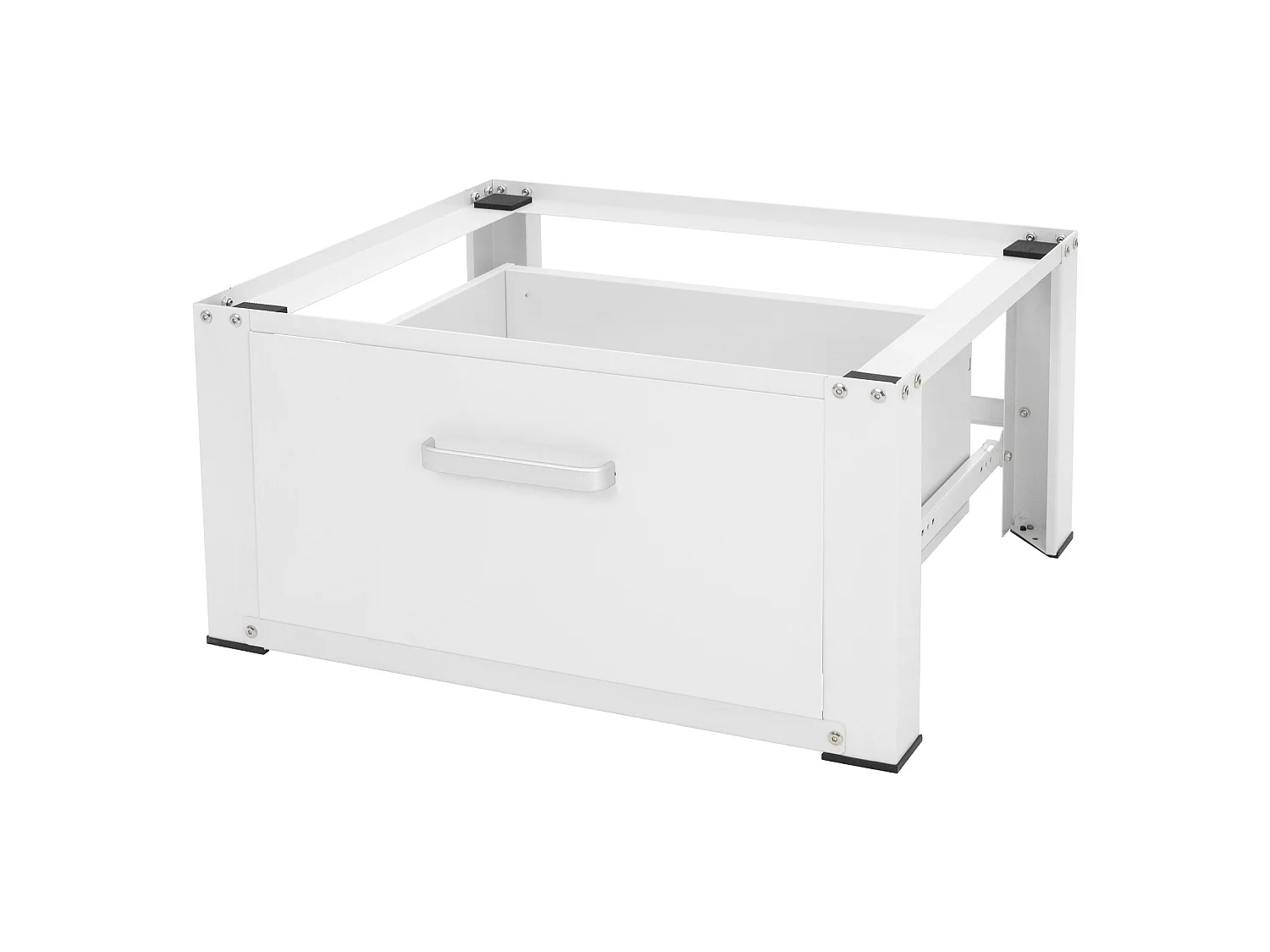 Base universale con cassetto per lavatrice e asciugatrice portata 150 kg bianco