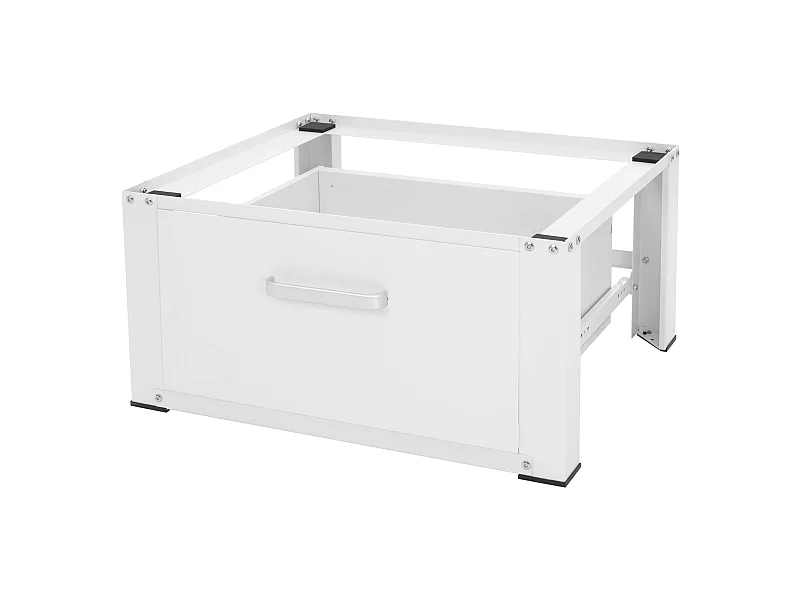 Socle pour machine à laver en acier blanc accessoire avec tiroir ML-Design