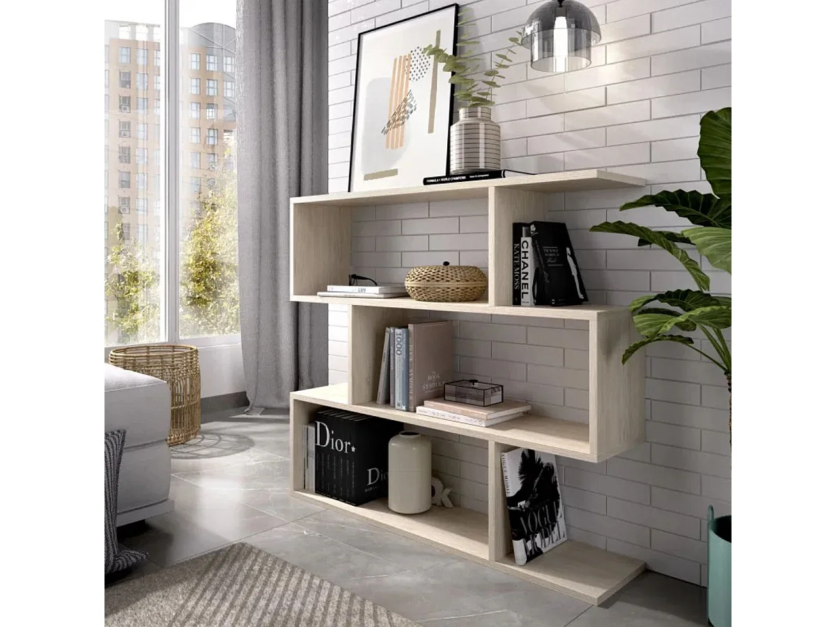 Estantería Lis 3 niveles natural 96x110x25 cm