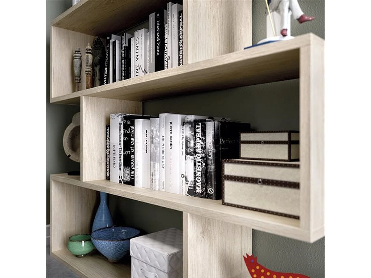 Estantería Lis 3 niveles natural 96x110x25 cm