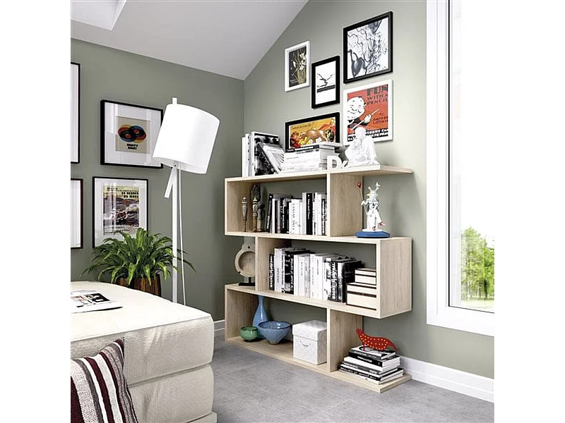 Estantería Lis 3 niveles natural 96x110x25 cm