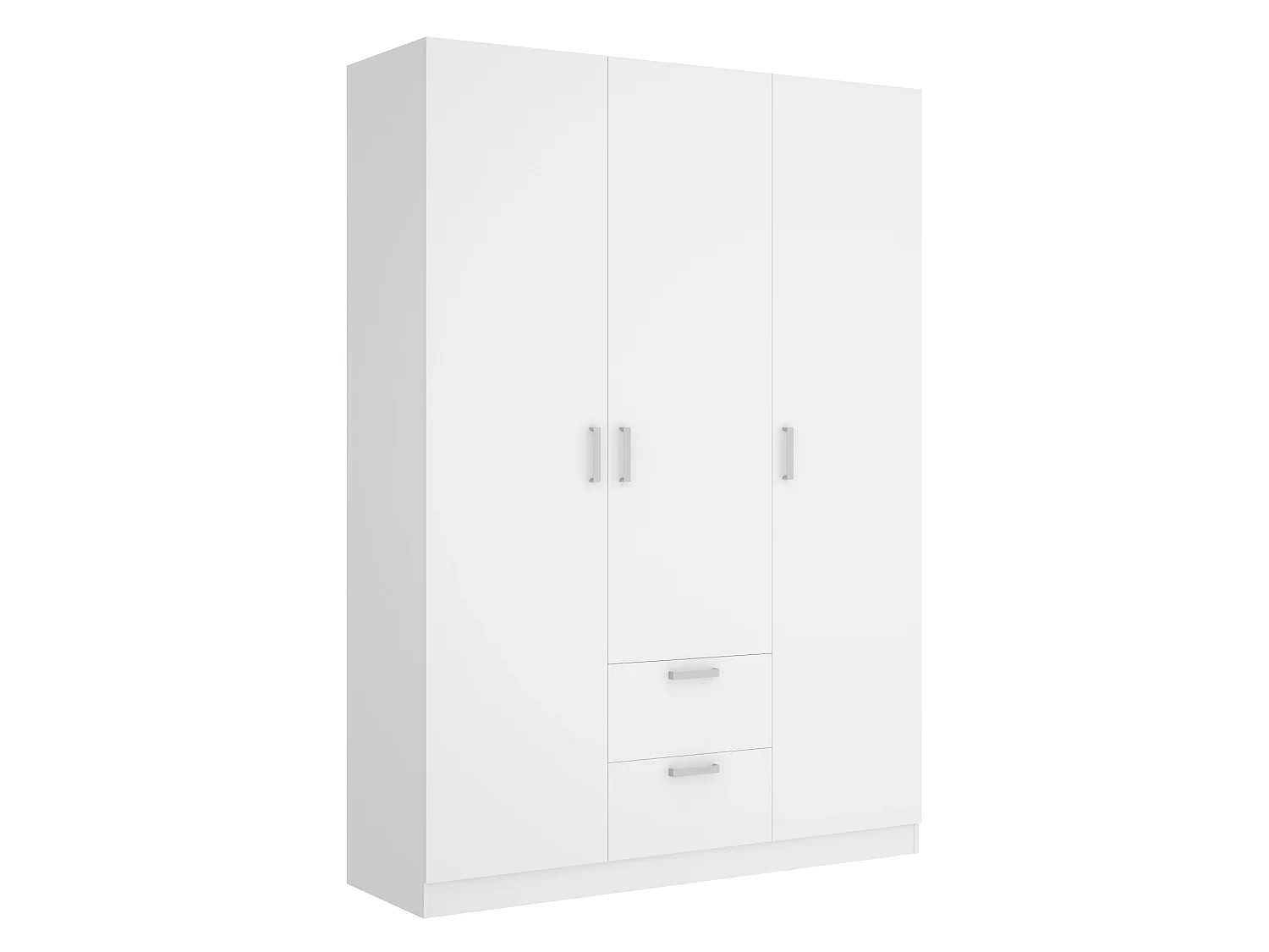 Armario Maxi 3 puertas+2 cajones blanco 215x150x52 cm