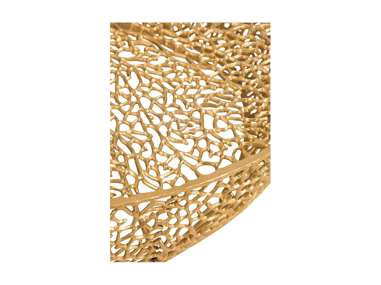 Table Basse Design "Corail" 114cm Or