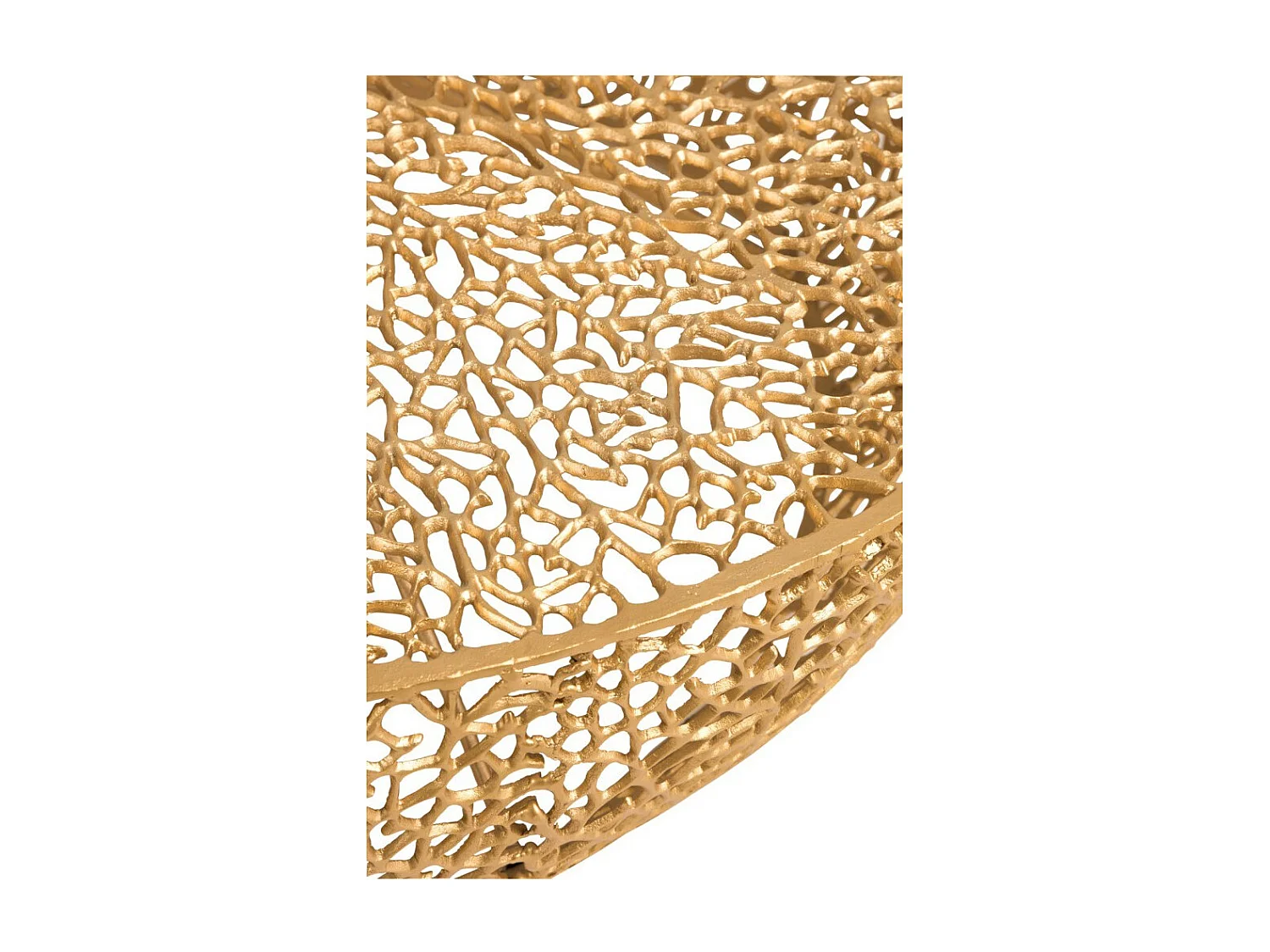 Mesa de centro redonda de metal dorado GeeraL 115 cm