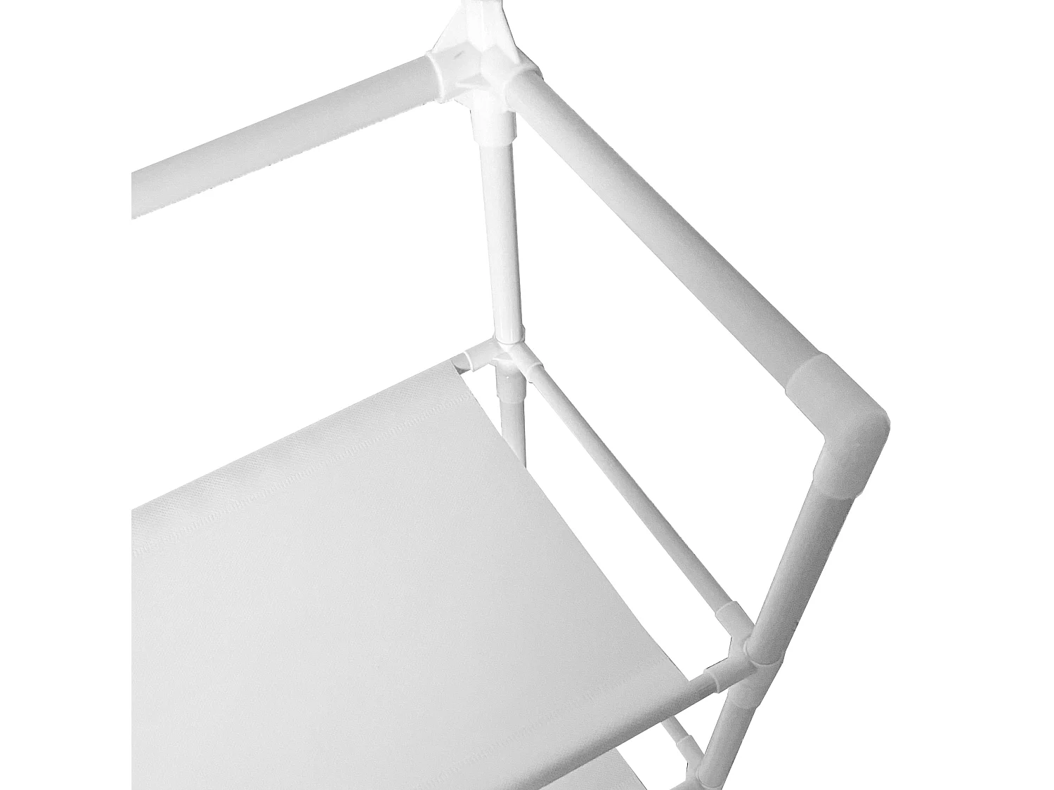 Appendiabiti da ingresso in metallo Nyana Home 155x60x28cm, 4 ripiani, 8 grucce Bianco