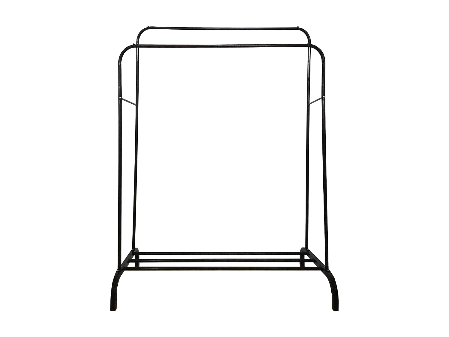 Stender Appendiabiti Doppio in Metallo Nero 150x110x 54 Nyana Home