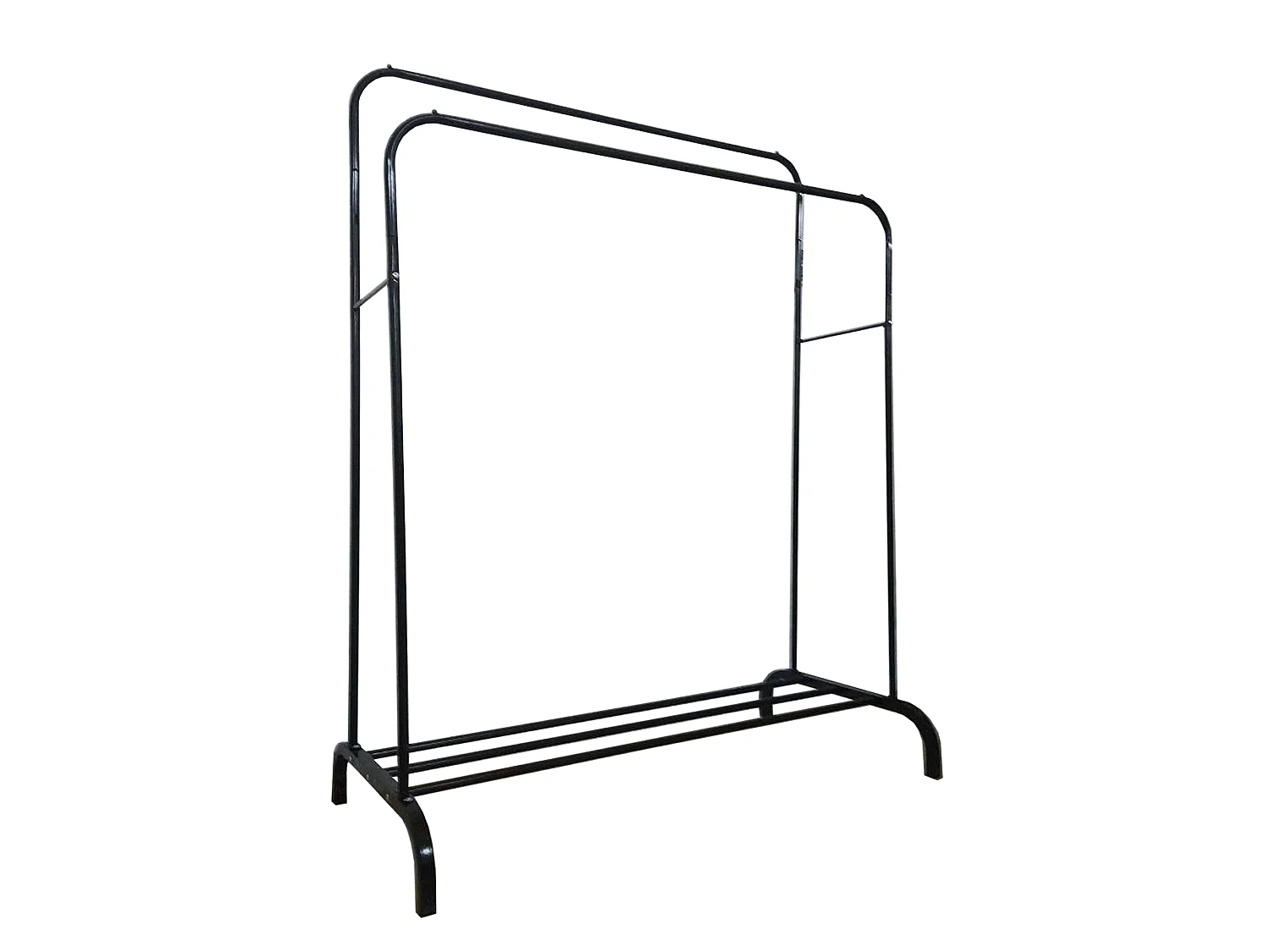 Stender Appendiabiti Doppio in Metallo Nero 150x110x 54 Nyana Home