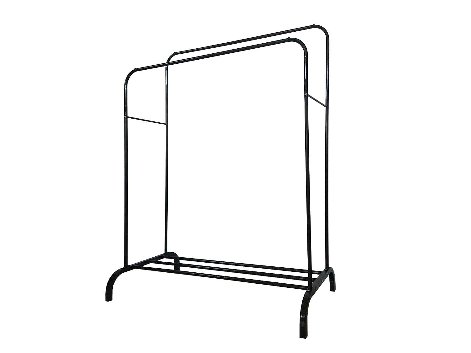 Stender Appendiabiti Doppio in Metallo Nero 150x110x 54 Nyana Home