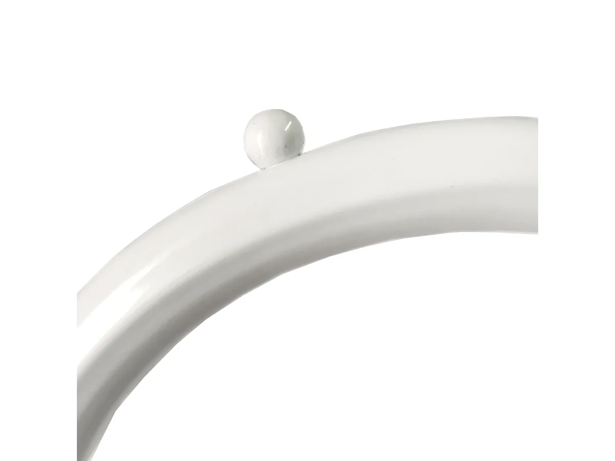 Stender Appendiabiti in Metallo 6 Grucce 150x110x40 Bianco Nyana Home