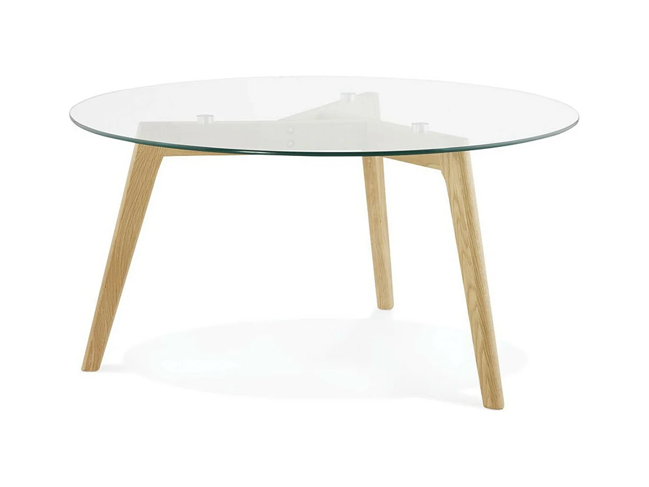 Table Basse Design "Kastra" 90cm Transparent