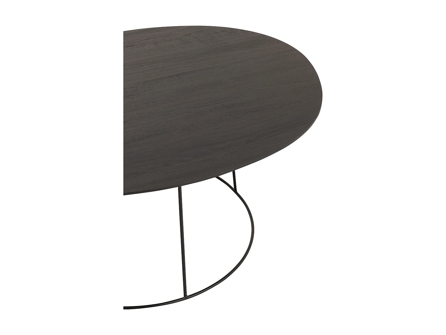 Table Basse Design "Mesla" 121cm Marron Foncé