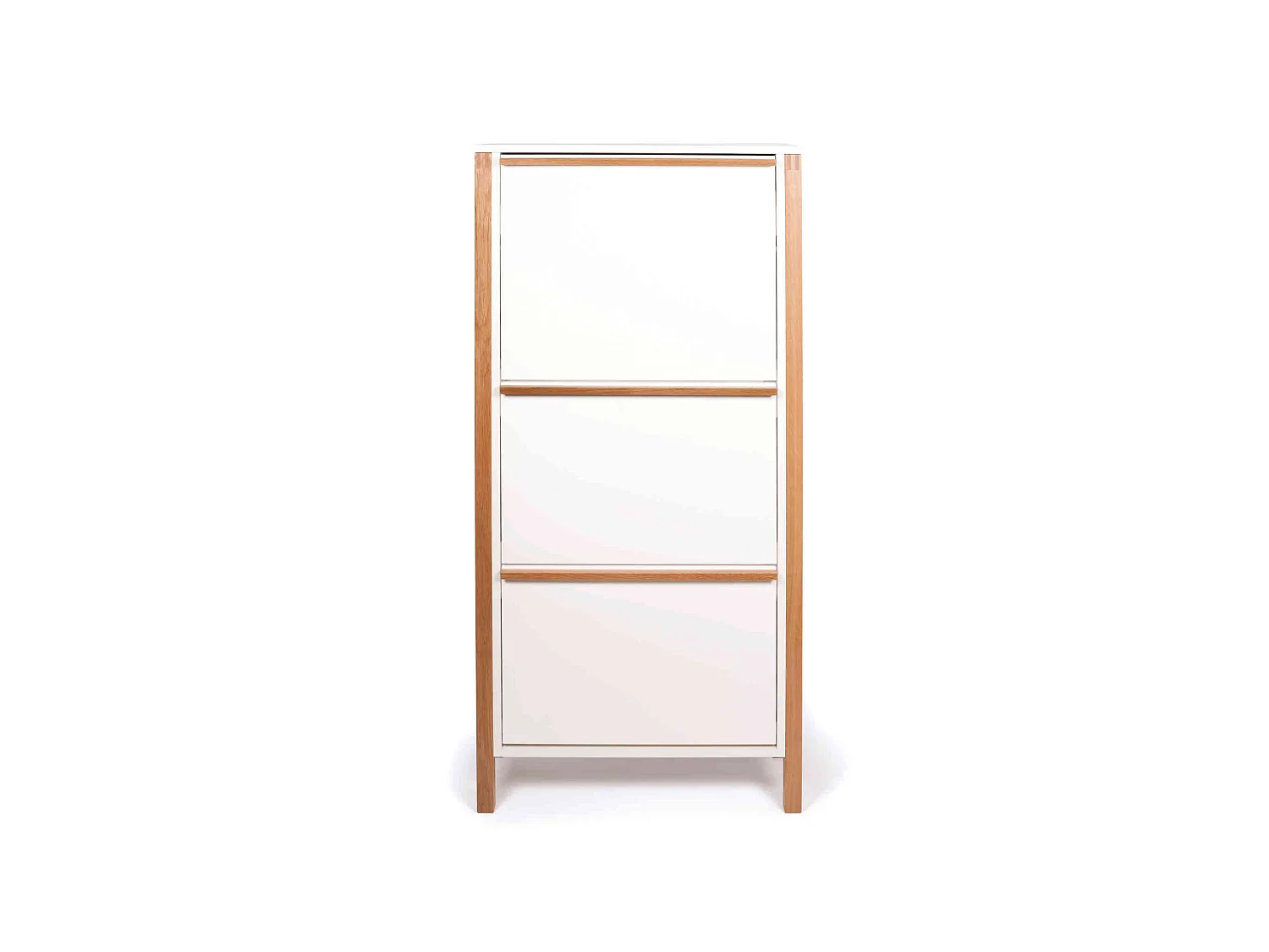 Meuble à chaussures 3 tiroirs en bois blanc - MC0050