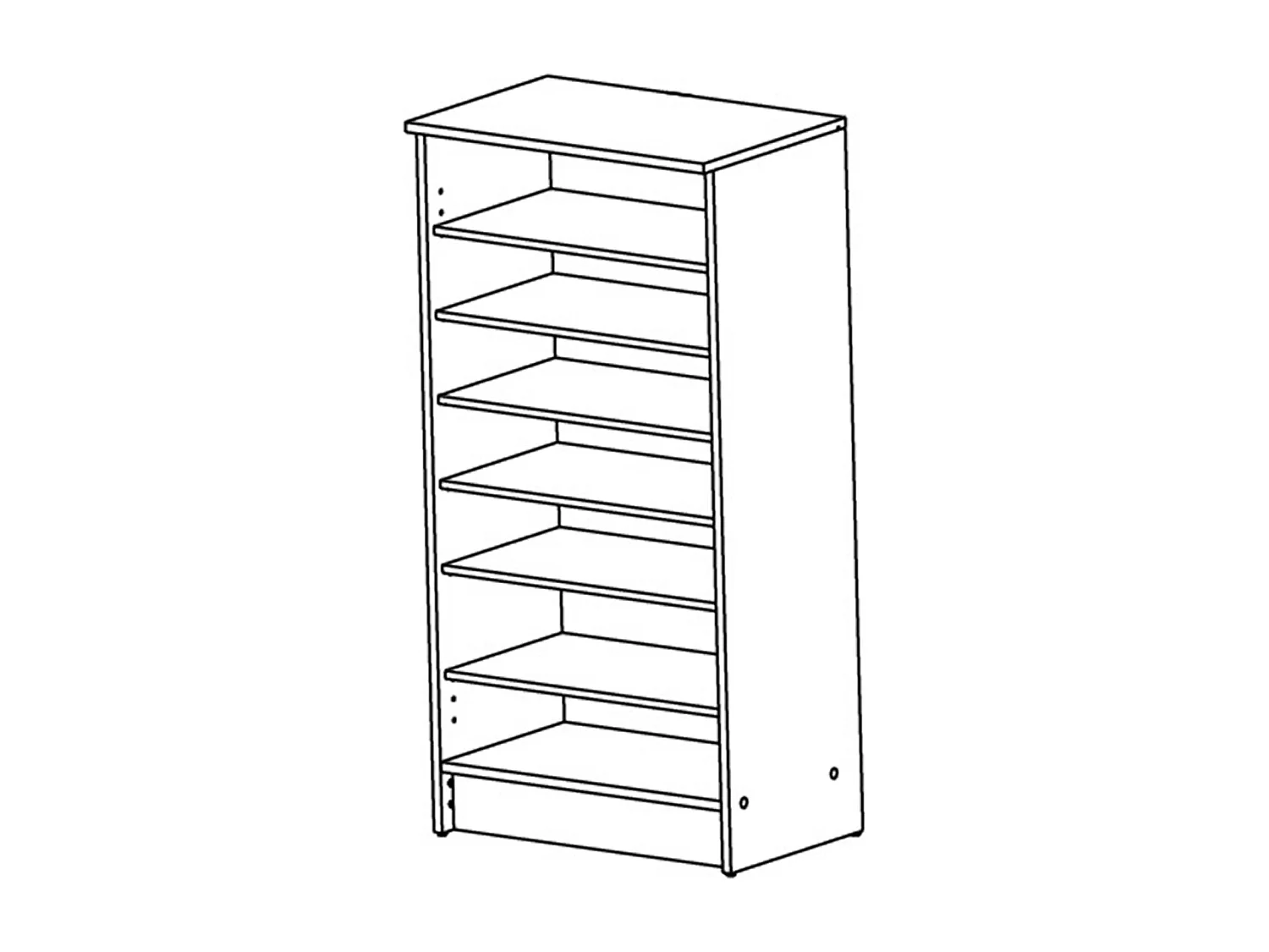 Meuble chaussures blanc perle 21 paires