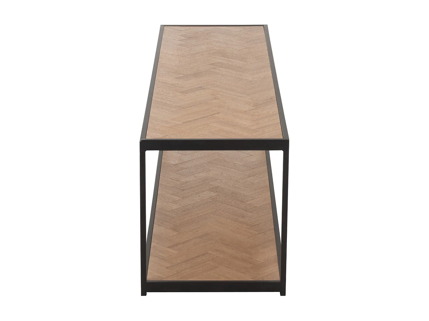 Table Basse 2 Niveaux "Miraza" 150cm Naturel & Noir
