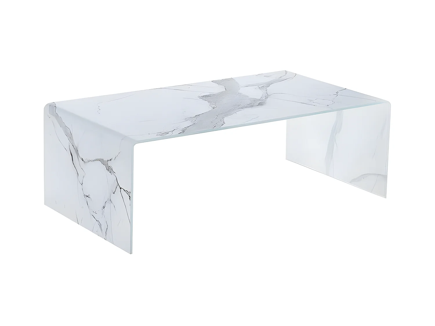 Table Basse Design "Marbella" 110cm Blanc