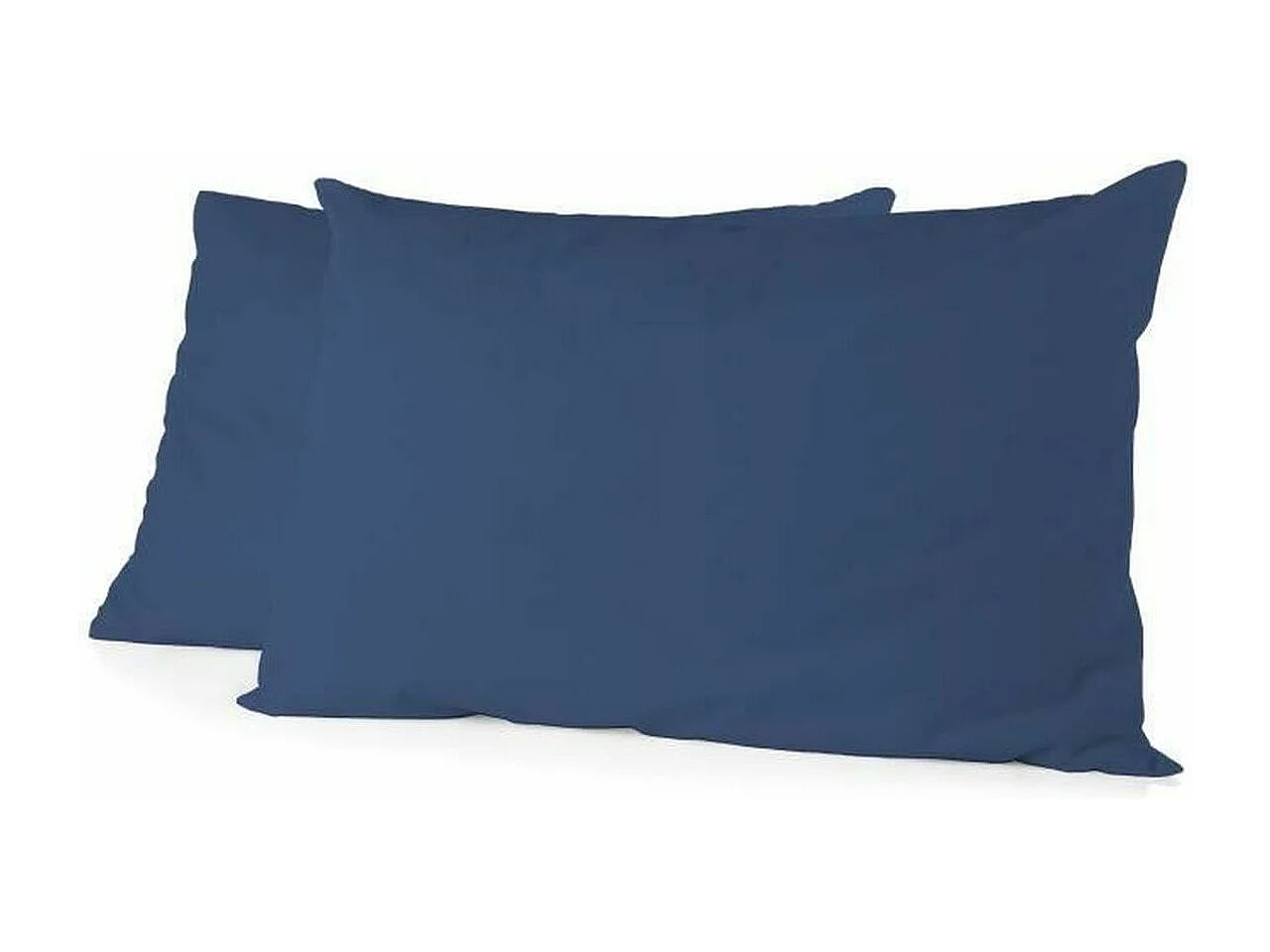 2 taies de traversin - 85 x 185 cm 100% coton - Bleu