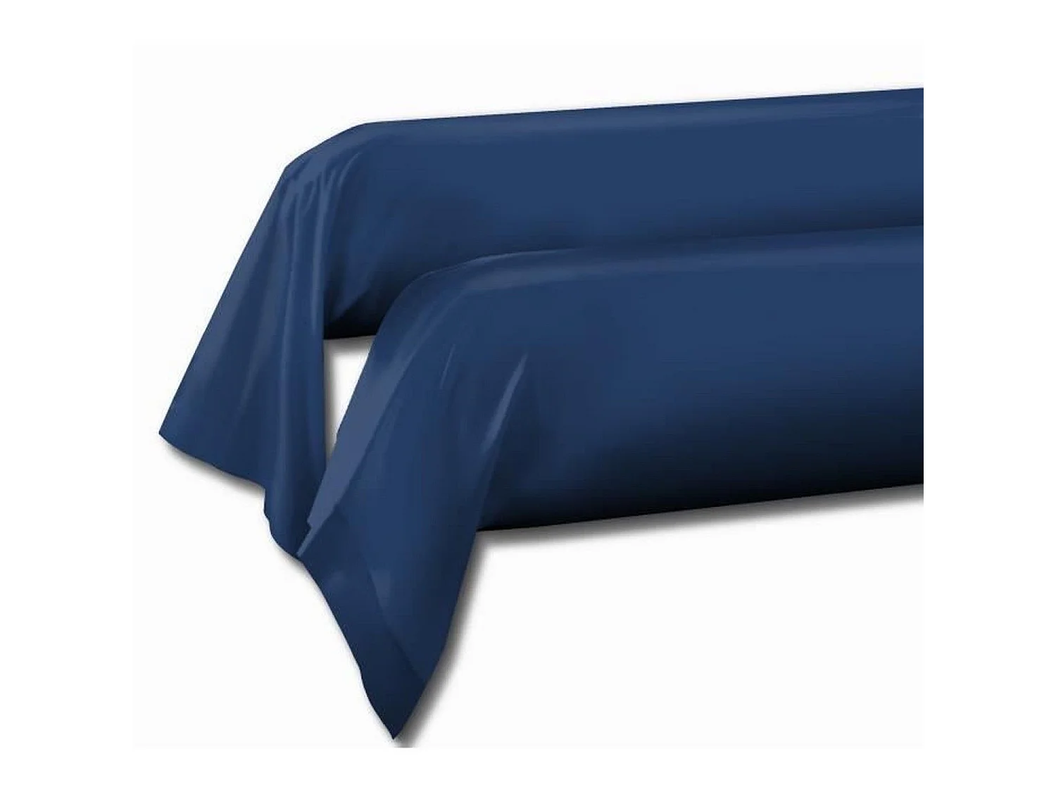 Set mit 2 blauen Baumwollkissenbezügen - 85 x 185 cm - Schönes Zuhause
