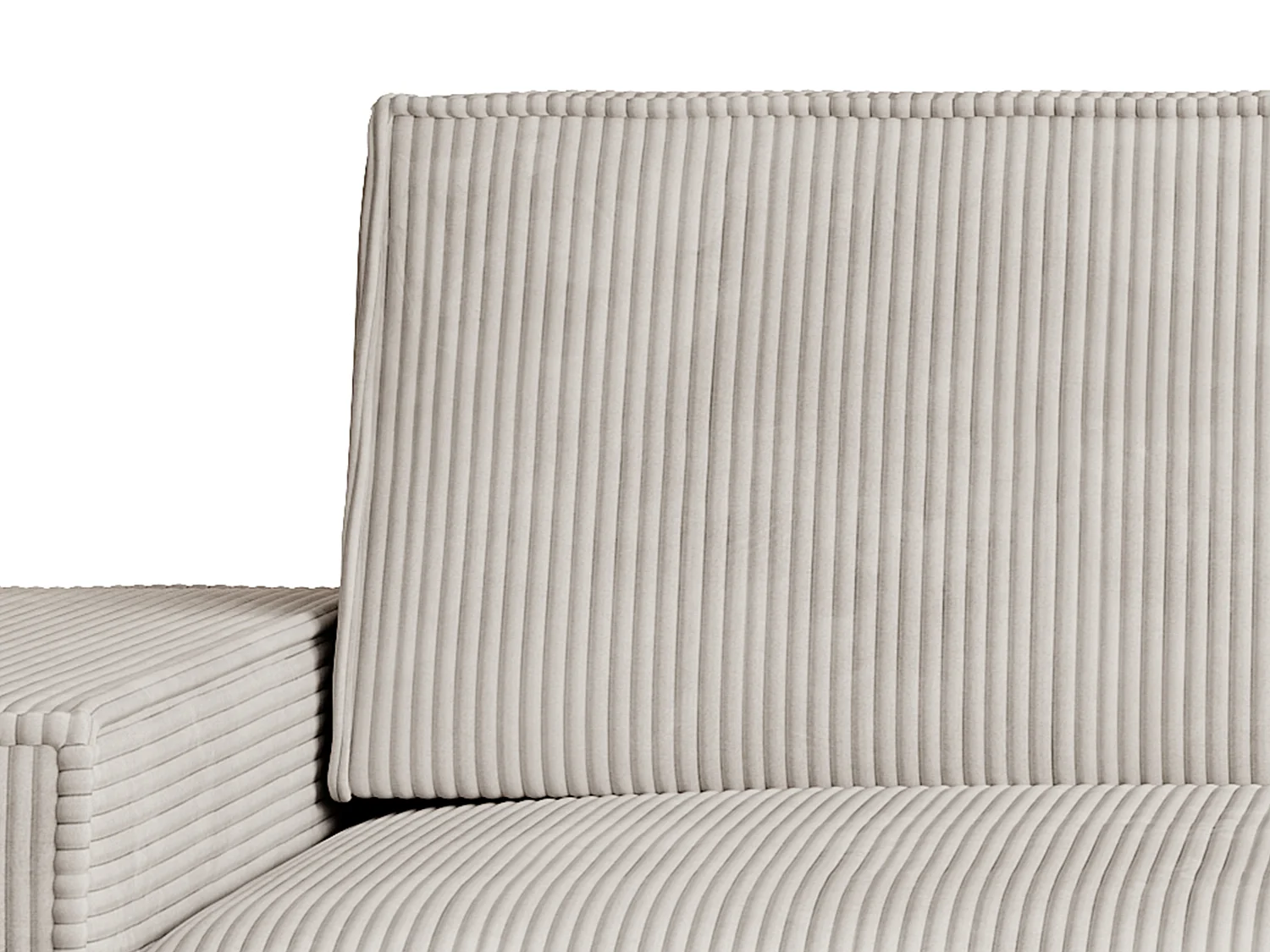Sofa 2-Sitzer - Cord - Beige - AMELIA