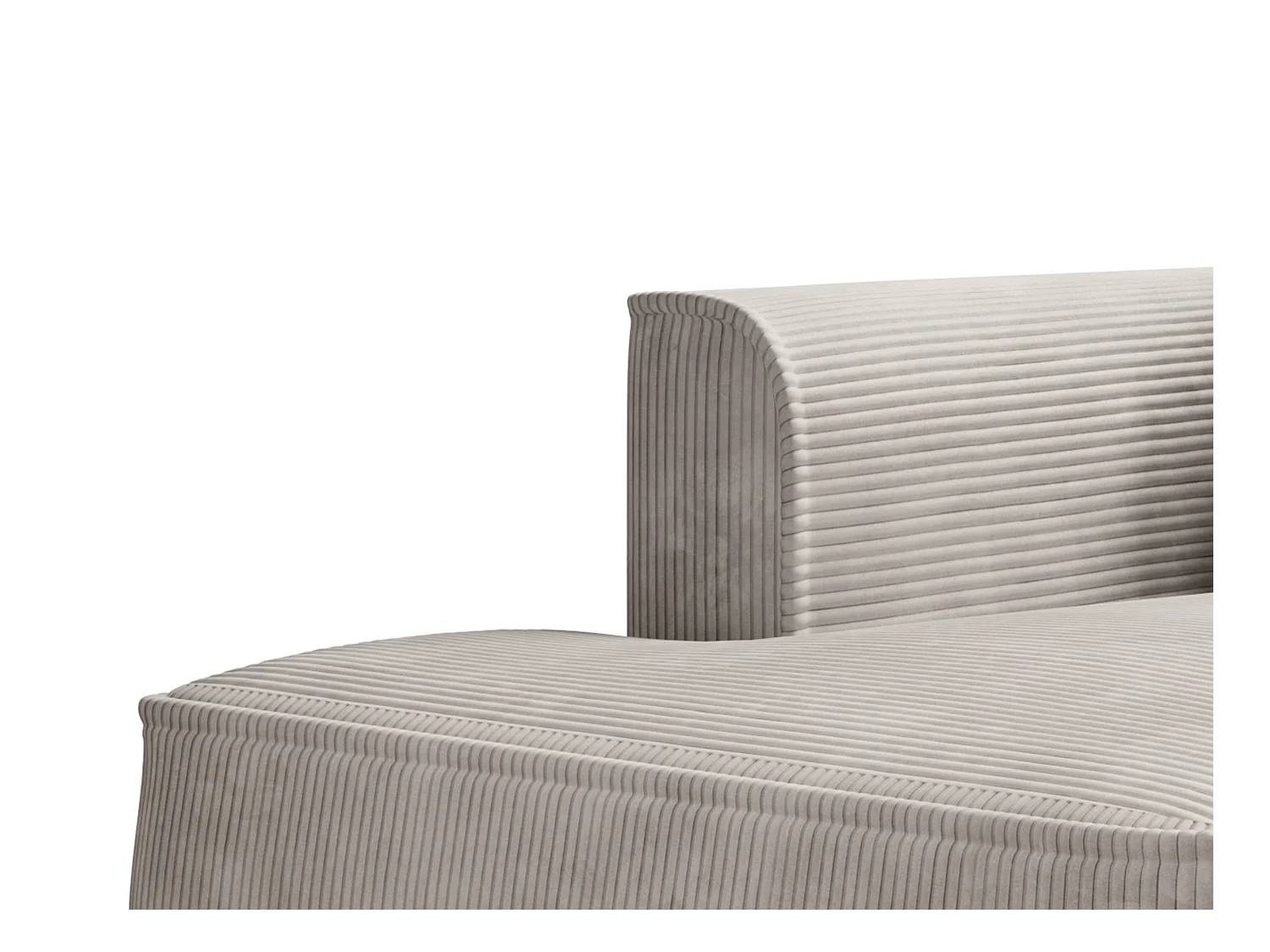 Recamiere - linksseitig - Cord - Beige - PINETA