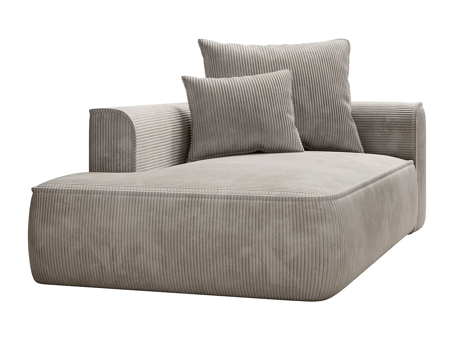 Penisola a sinistra in Velluto a coste Beige - PINETA