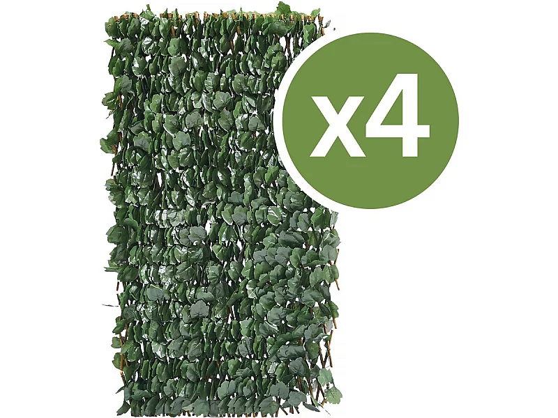 Lot de 4  Clôtures en treillis de saule