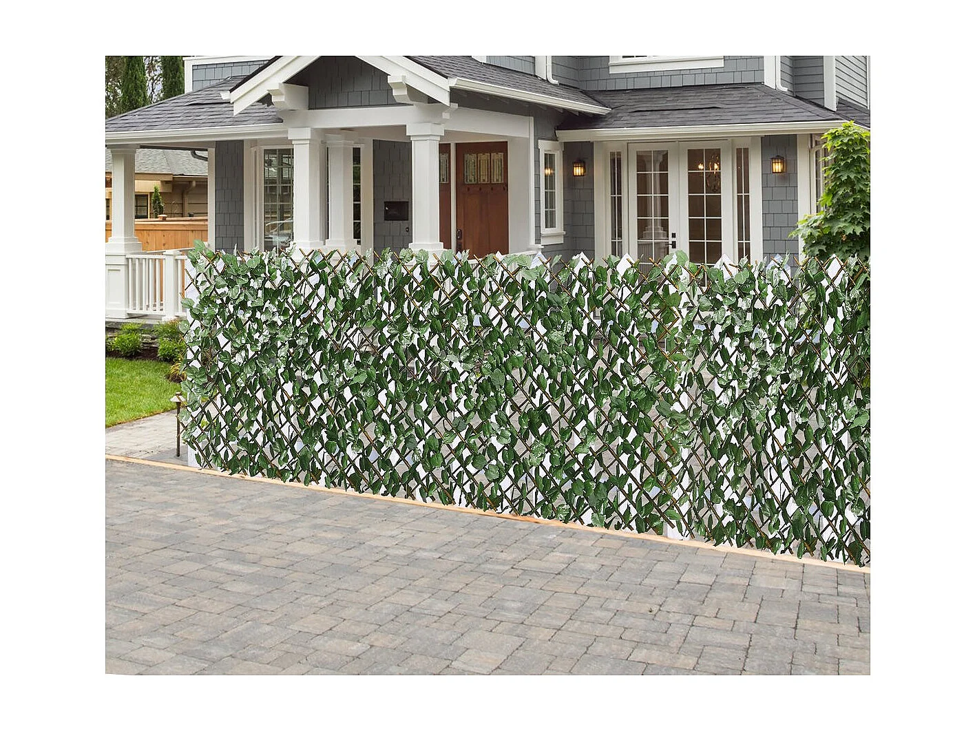 Weidenspalier-Zaun 4er-Set