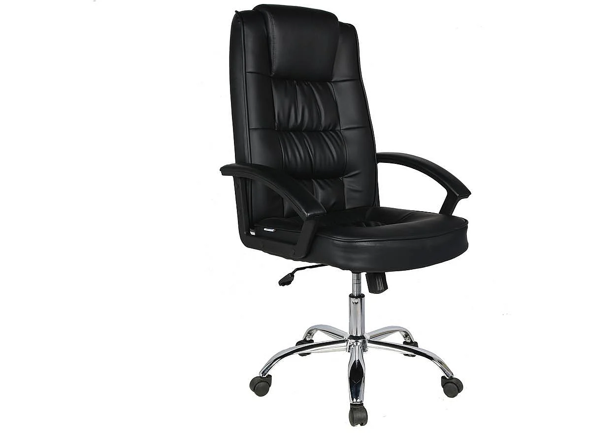 Fauteuil de bureau à roulettes "Charles" - Noir