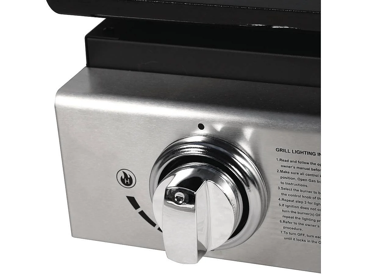 Plancha "Presto 3" - 3 Brenner - 7,5 kW - Grau