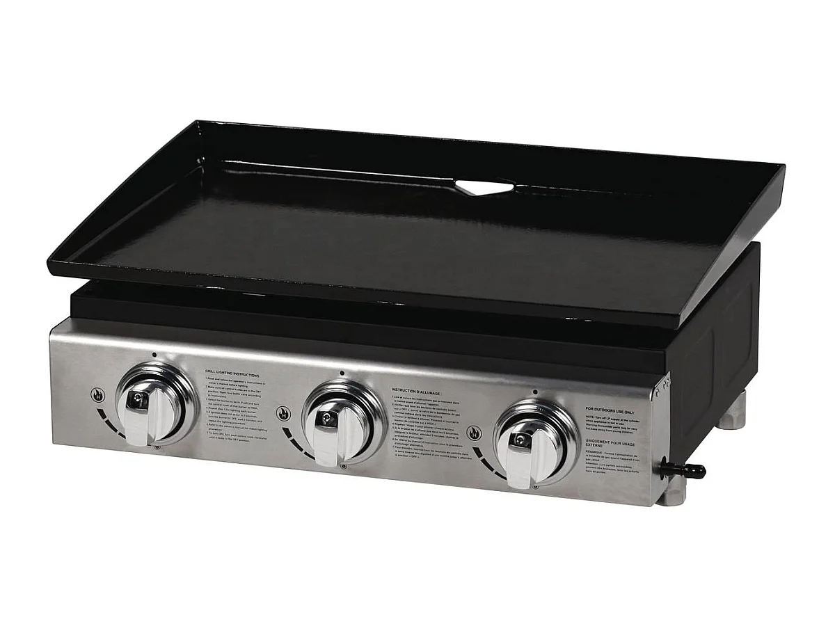 Plancha "Presto 3" - 3 Brûleurs - 7.5kW - Gris