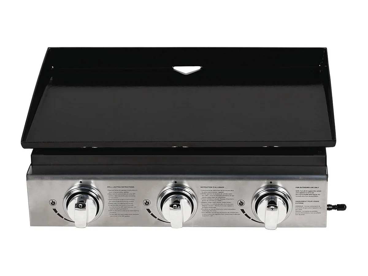 Plancha "Presto 3" - 3 Brûleurs - 7.5kW - Gris