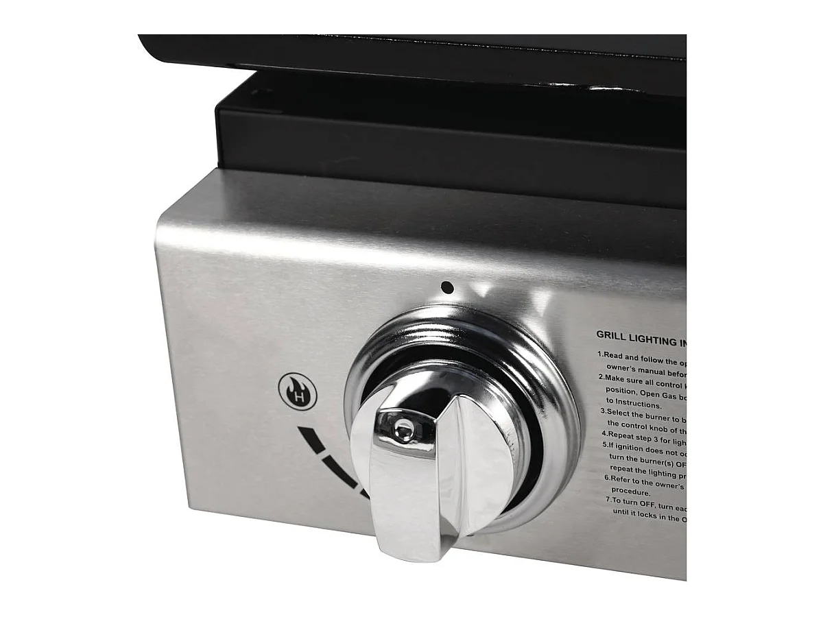 Plancha "Presto 3" - 3 Brûleurs - 7.5kW - Gris