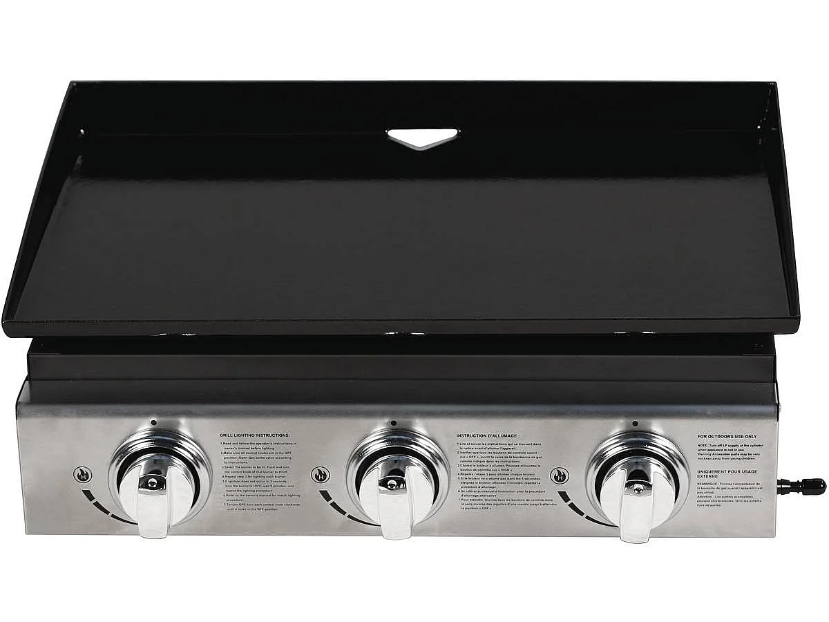 Plancha "Presto 3" - 3 Brûleurs - 7.5kW - Gris