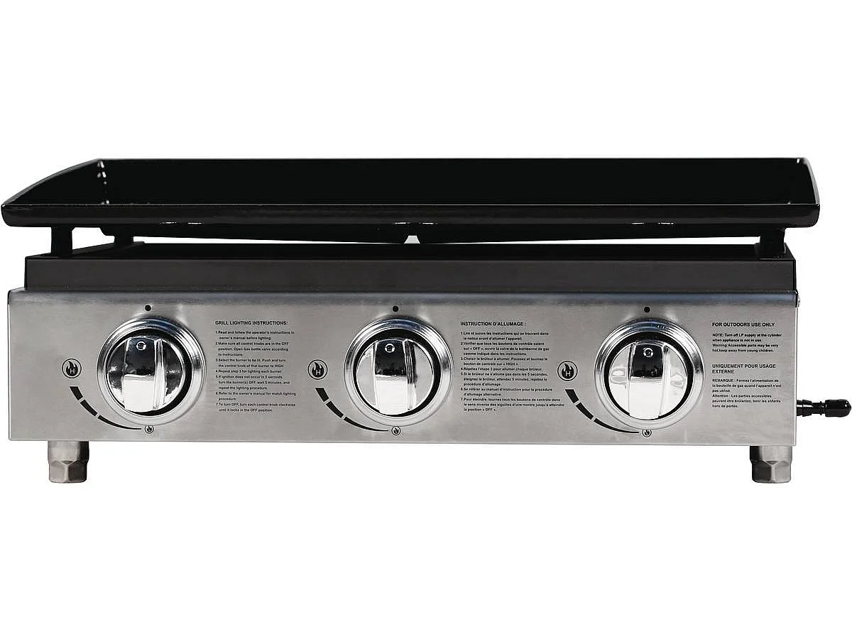 Plancha "Presto 3" - 3 Brûleurs - 7.5kW - Gris