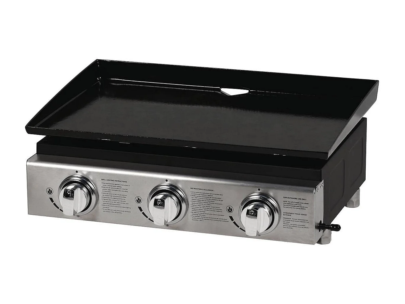 Plancha "Presto 3" - 3 Brûleurs - 7.5kW - Gris