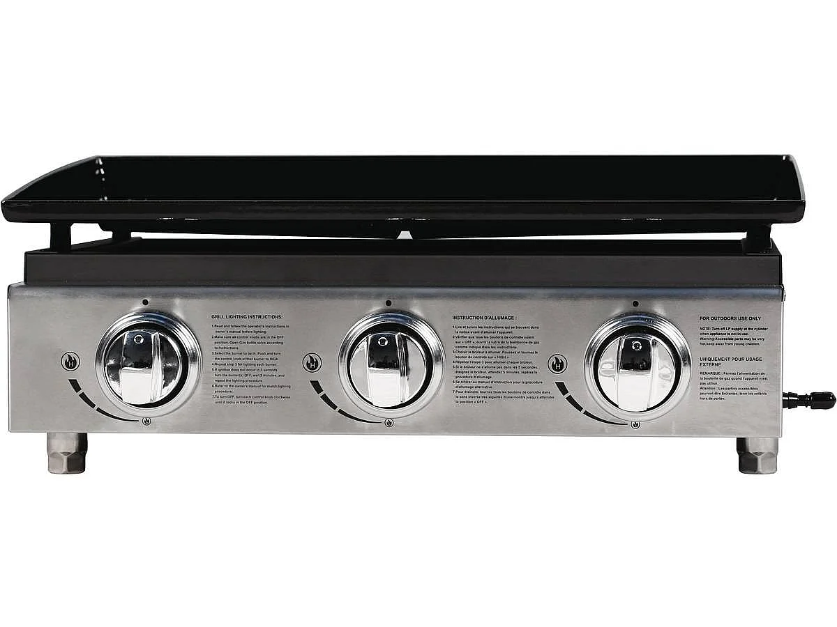 Plancha "Presto 3" - 3 Brûleurs - 7.5kW - Gris