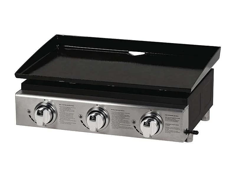 Plancha "Presto 3" - 3 quemadores -  9.7kW - Gris