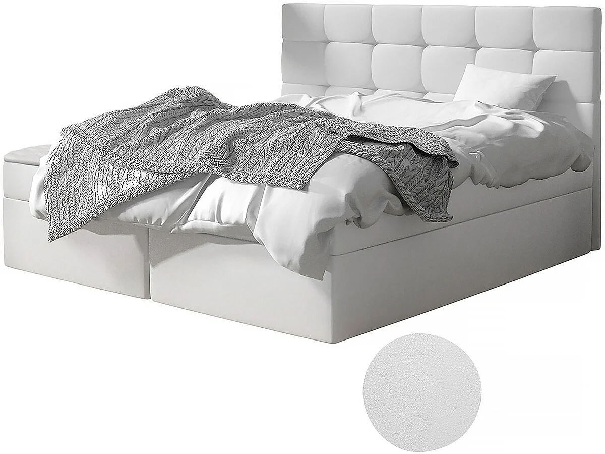 Lit double "Palacio" - 180 x 200 cm - Blanc