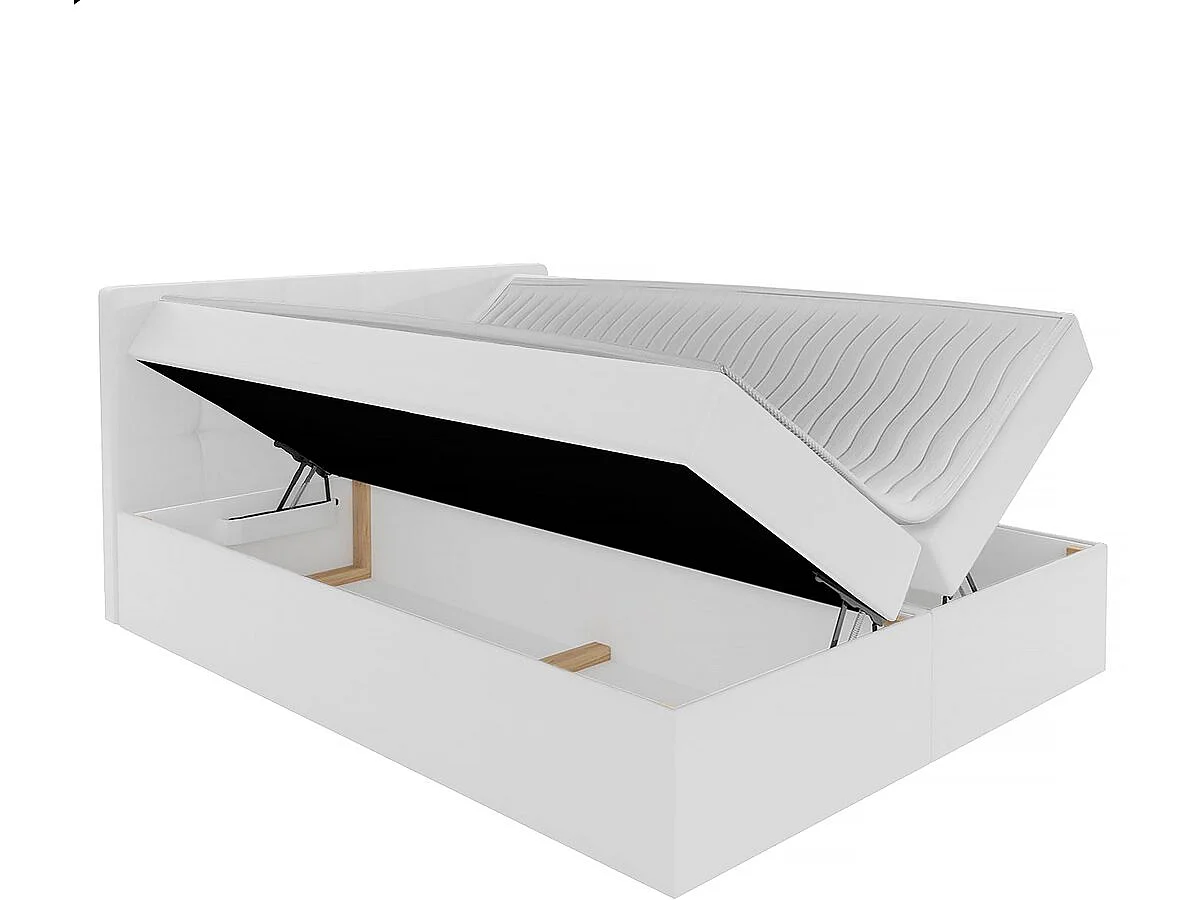 Lit double "Palacio" - 180 x 200 cm - Blanc