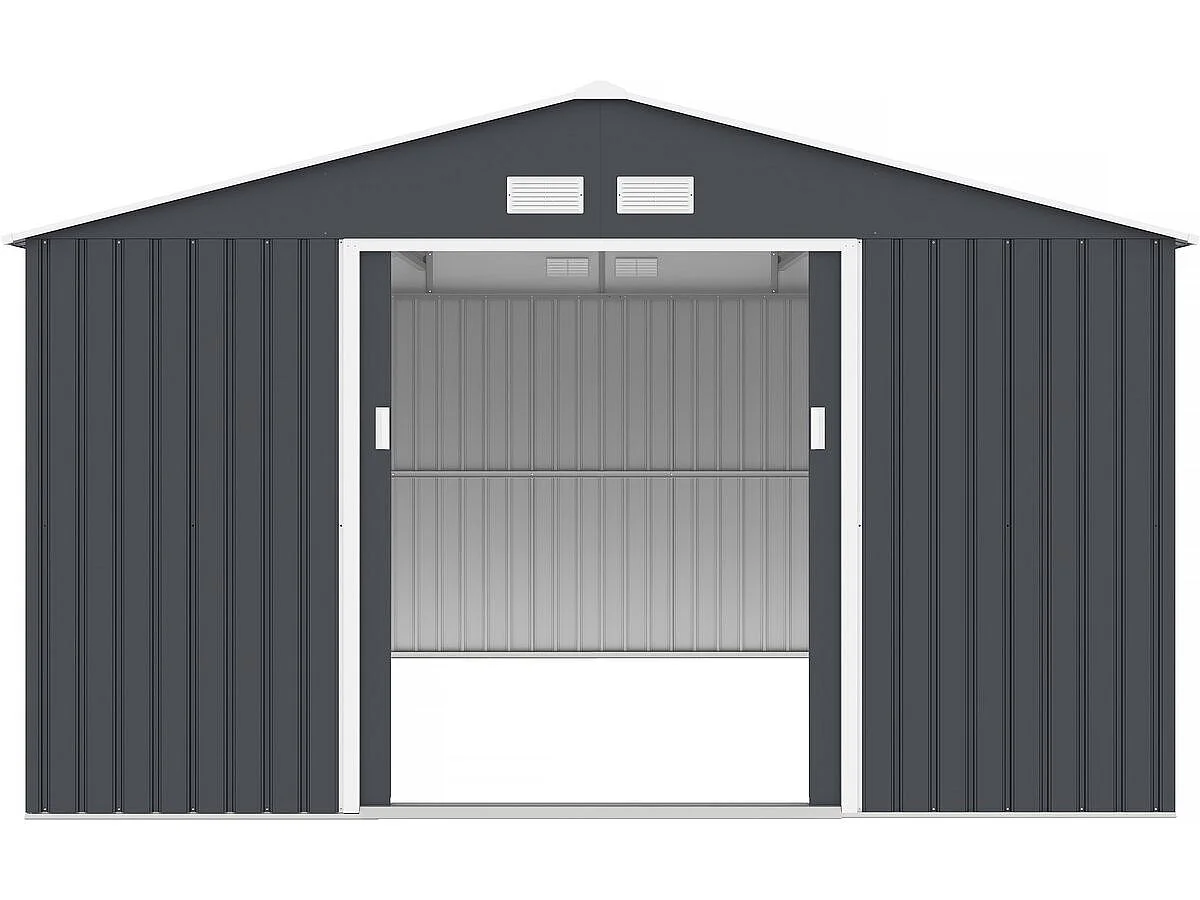 Abri de jardin métal "Vegas"- 15 m² - Gris