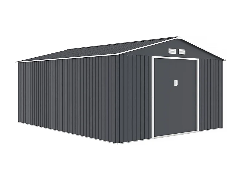 Abri de jardin métal "Vegas"- 15 m² - Gris