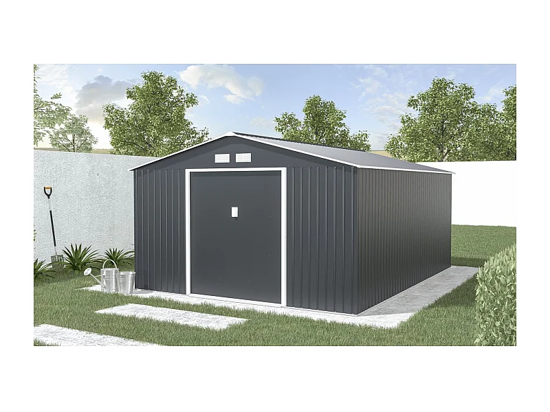 Tuinhuisje metaal "Vegas"- 15 m² - Grijs