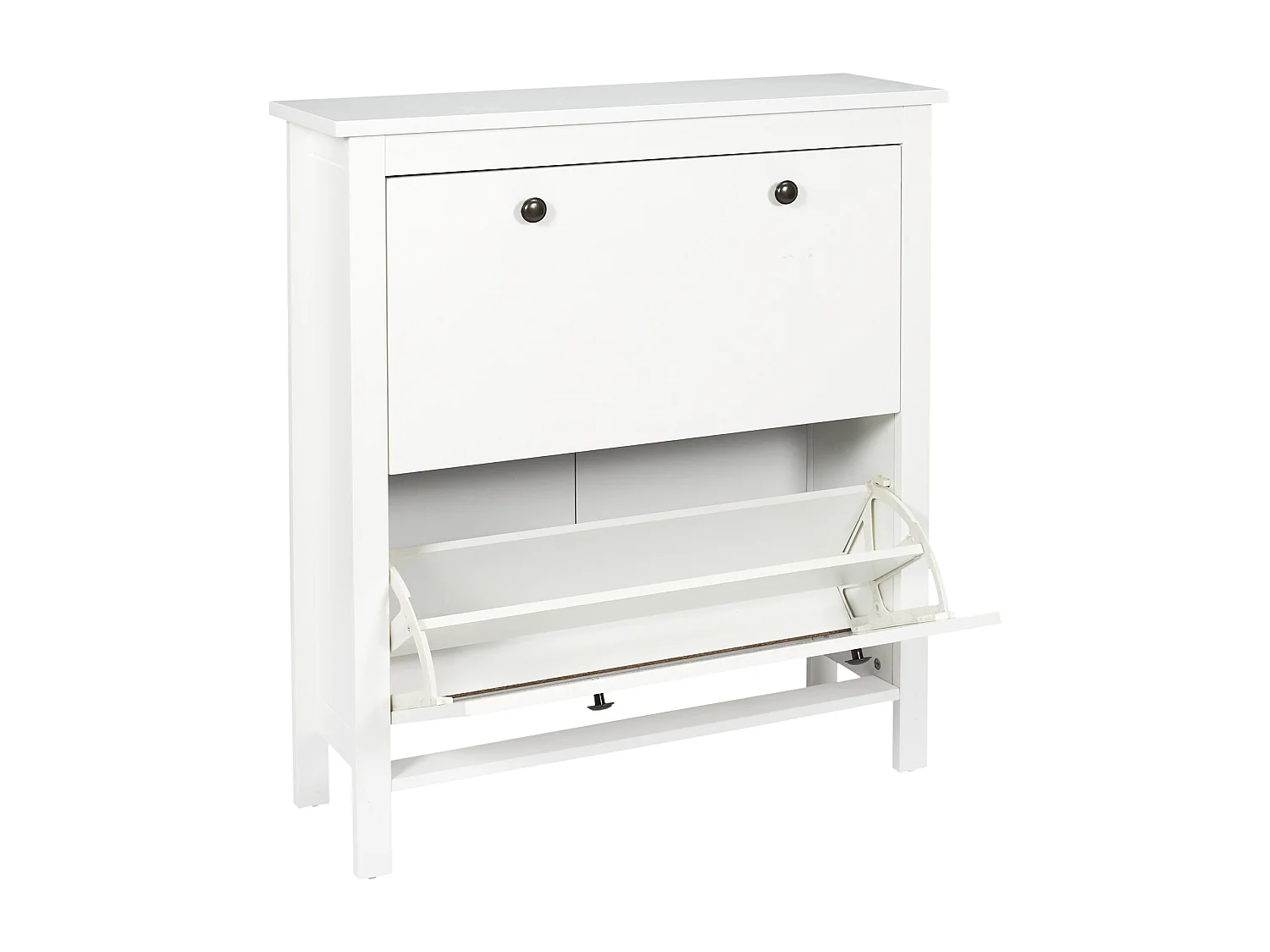 Meuble A Chaussures 2 Portes Elisabeth Blanc