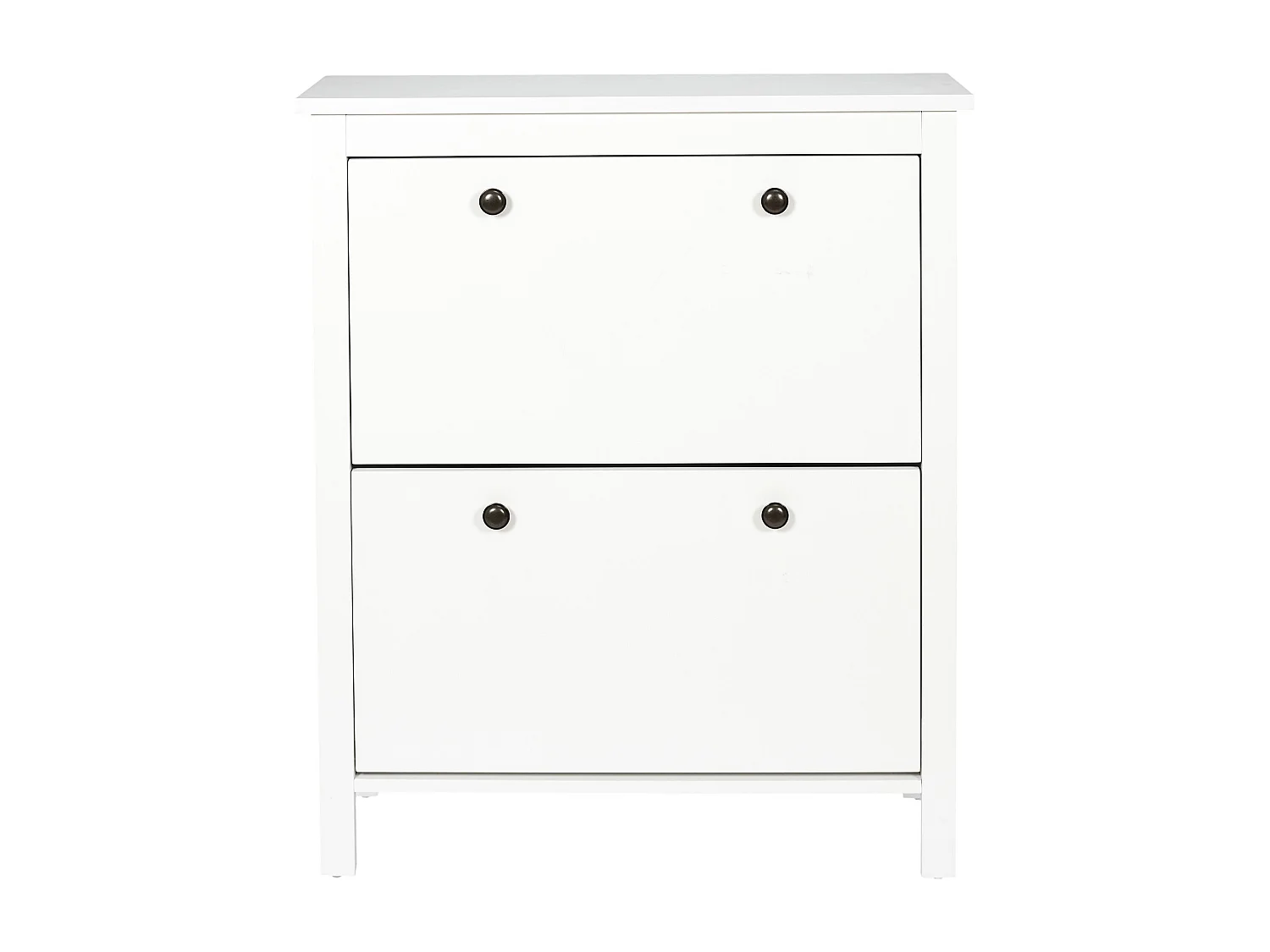 Meuble A Chaussures 2 Portes Elisabeth Blanc