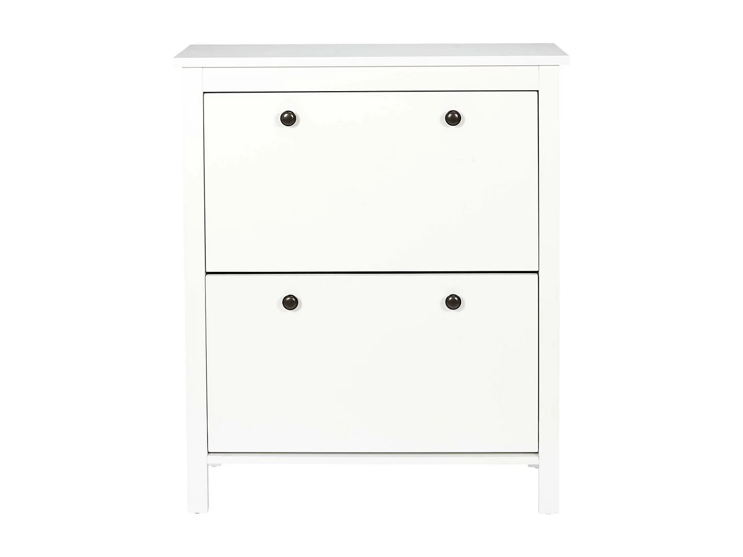 Meuble A Chaussures 2 Portes Elisabeth Blanc